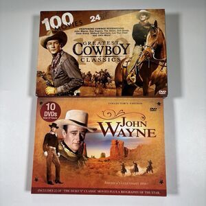 100 greatest cowboy classics John Wayne DVD Lot Collectors Edition Westerns Hero